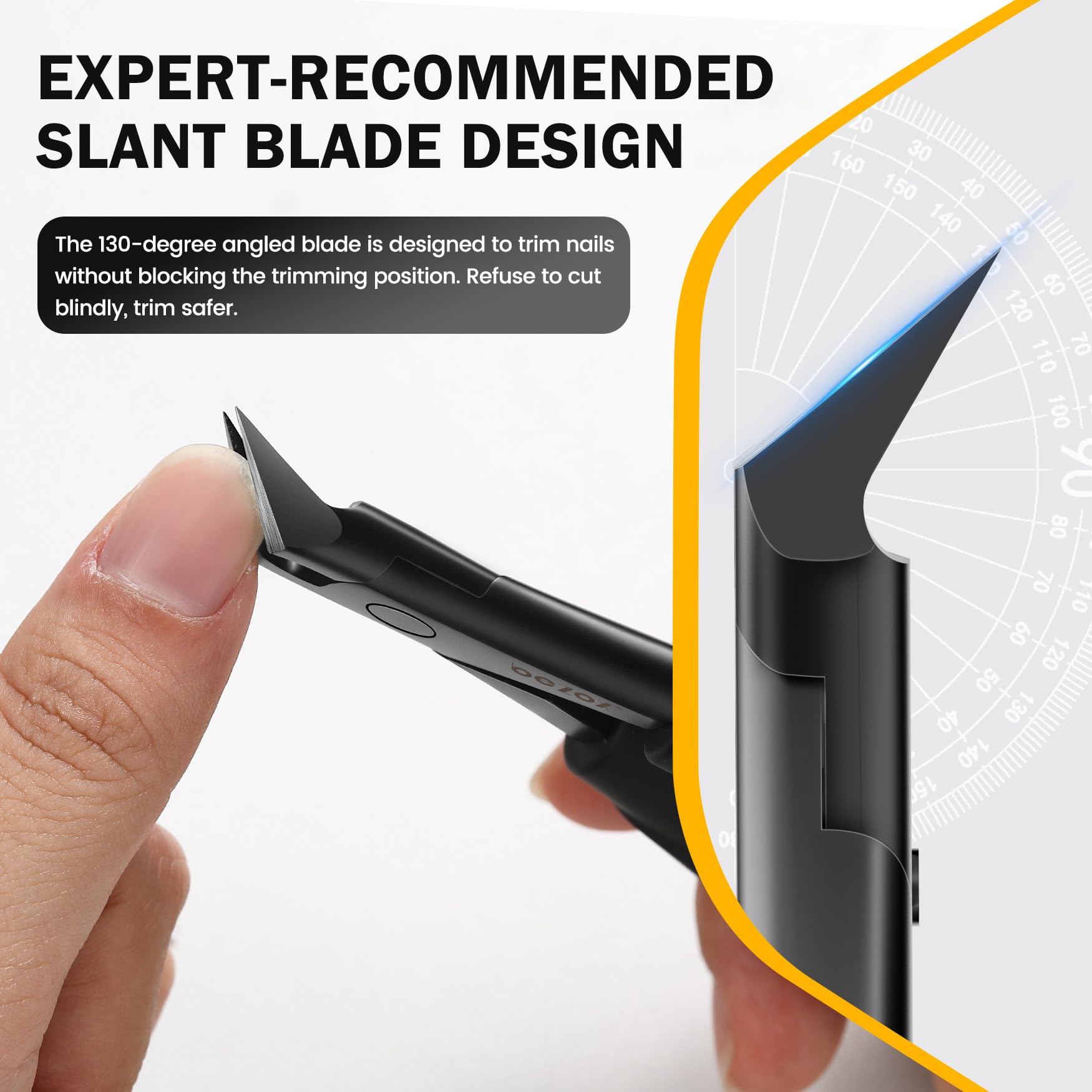 Bezox professional podiatrist toenail clippers in black