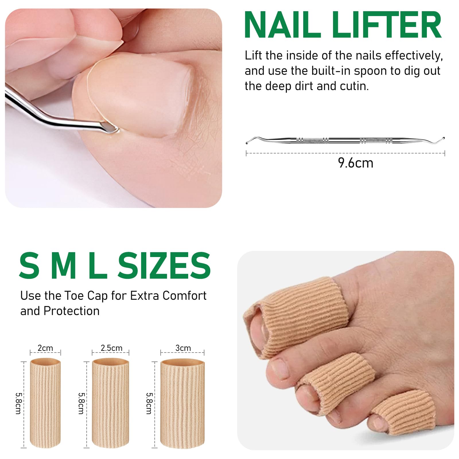 Step by step application of Totclear ingrown toenail treatment