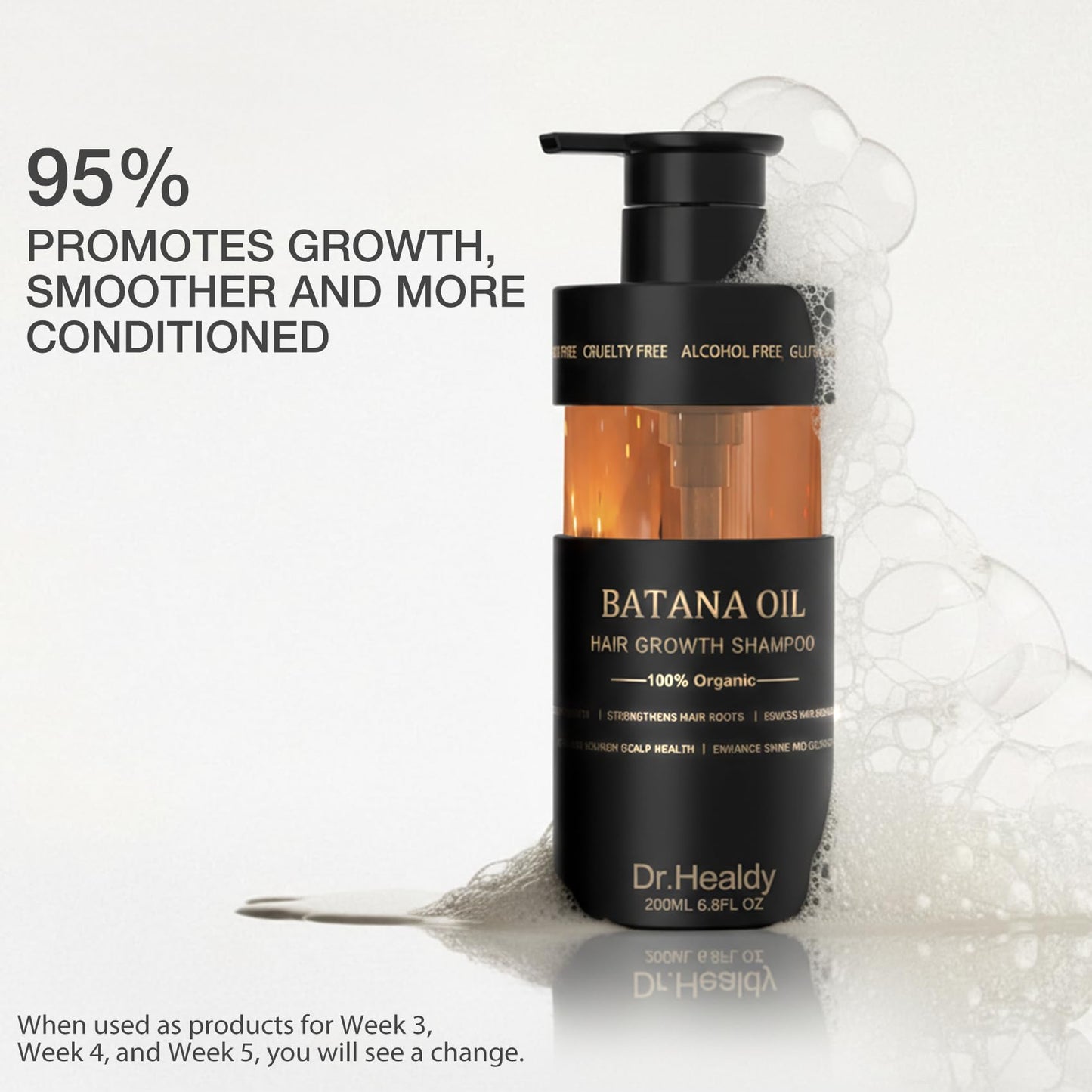 USA imported Dr. Healdy clarifying shampoo and moisturizing conditioner duo for men and women