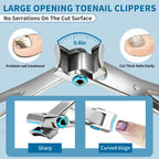 Dual-sided ingrown toenail lifter and spoon-shaped cuticle pusher tools showing the detailed medical-grade surgical tips.