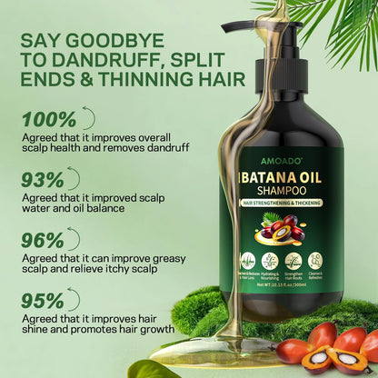 Premium herbal hair regrowth shampoo texture and lather demonstration
