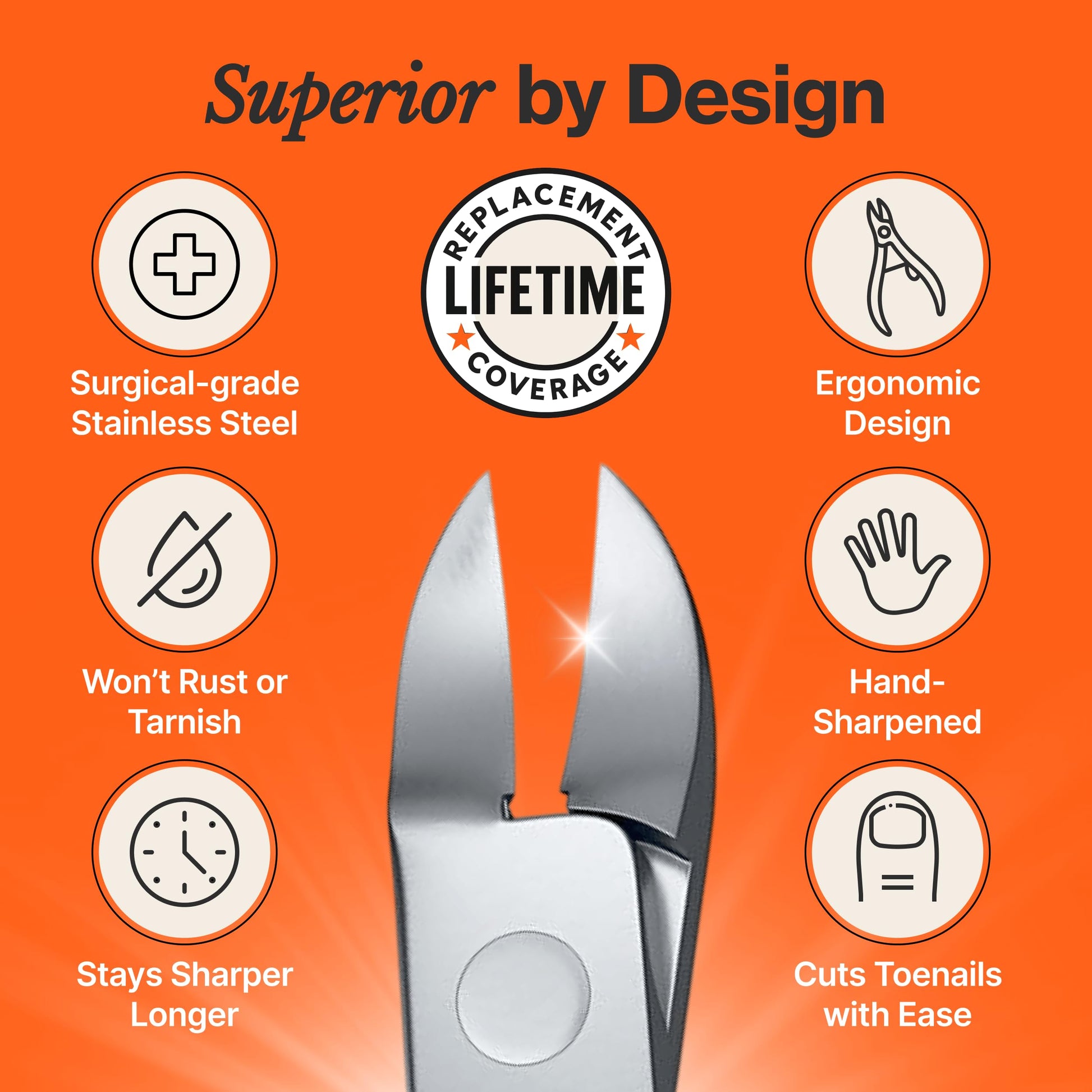 Ergonomic long handle design of Fox Medical Equipment clippers
