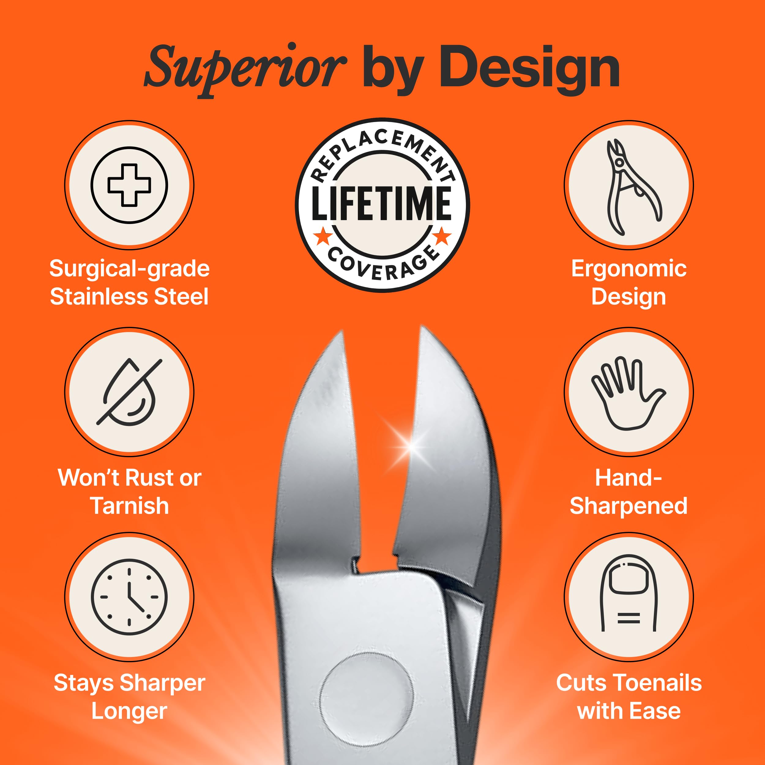 Ergonomic long handle design of Fox Medical Equipment clippers
