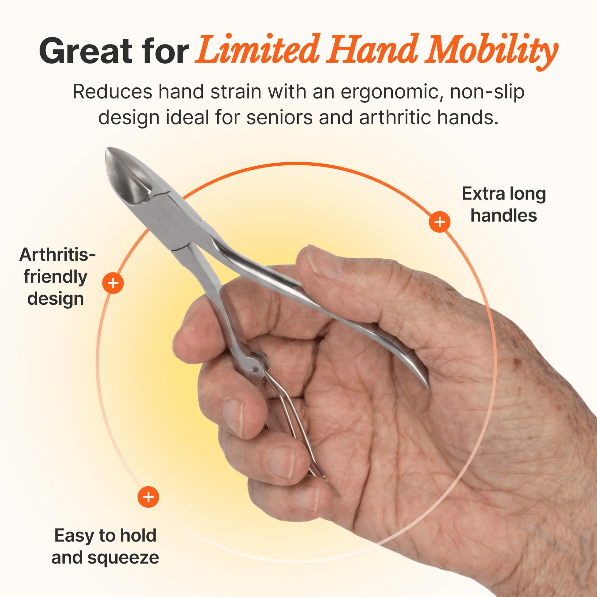 High polish finish of heavy duty stainless steel nail clippers