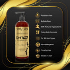 Shiny Leaf DHT Pro Shampoo lifestyle product presentation for hair thinning care