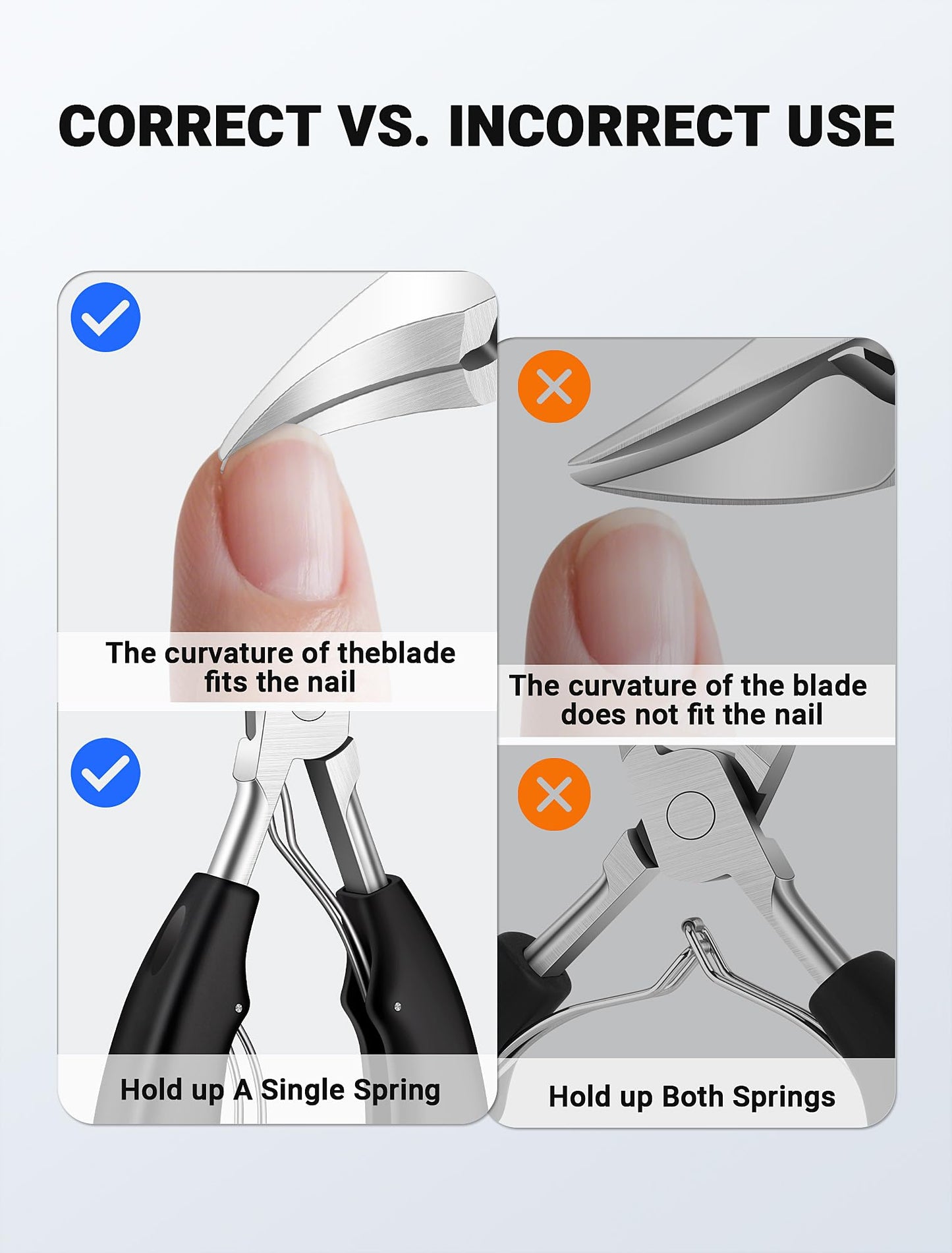 Full view of Dermode 7 piece nail grooming kit components