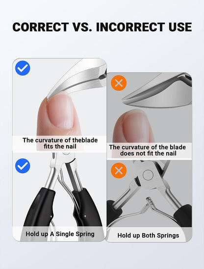 Full view of Dermode 7 piece nail grooming kit components