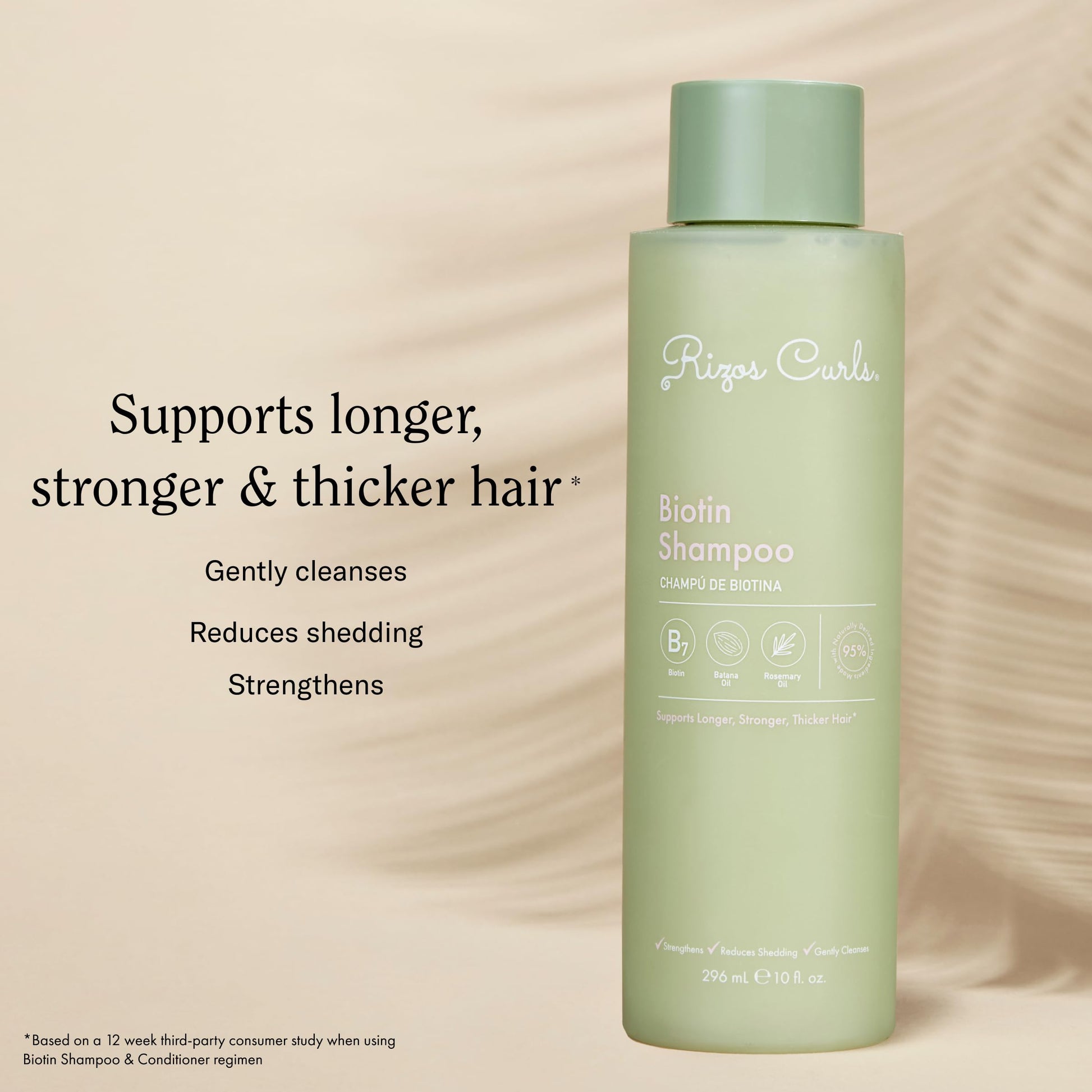 Imported USA clean beauty biotin shampoo for curly hair textures