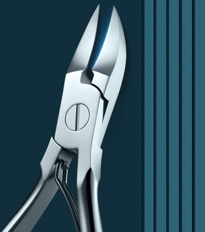 Side profile of sharp toenail clipper for thick nails