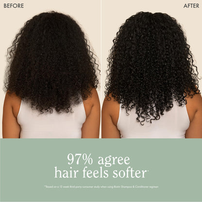 Dermatologist tested vegan biotin shampoo for color treated hair packaging