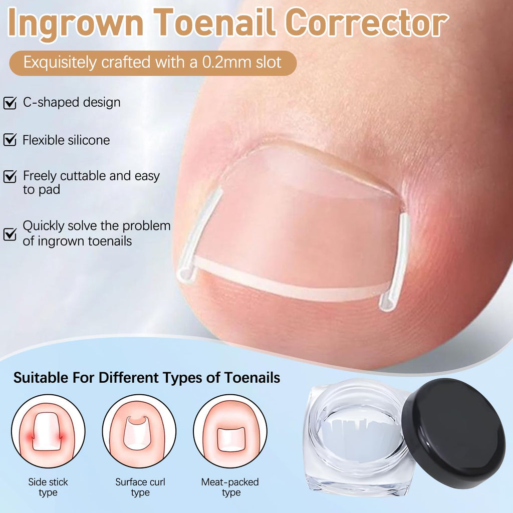 Full layout of the professional pedicure kit components including cuticle pushers and clips.