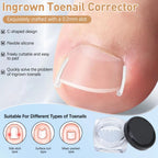 Full layout of the professional pedicure kit components including cuticle pushers and clips.