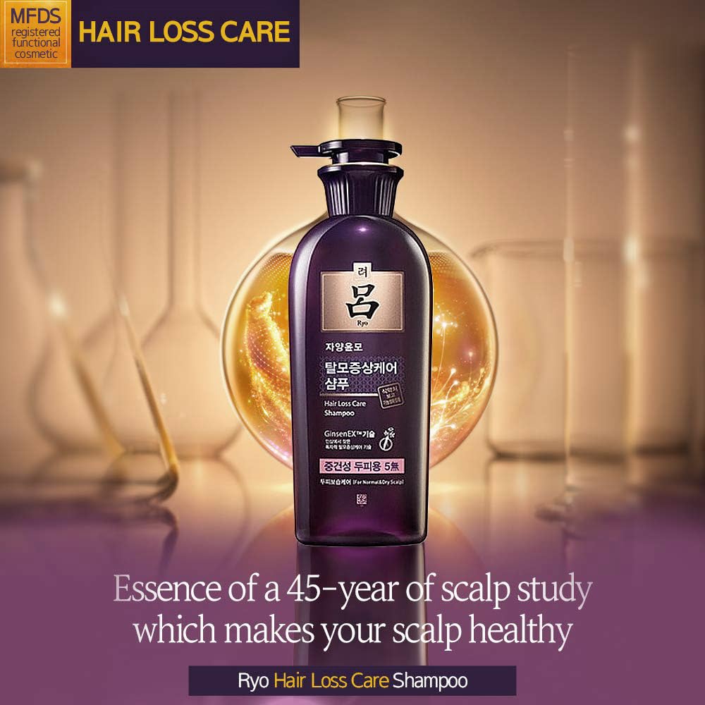 Ryo anti hair loss care shampoo for itchy and smelly scalp relief