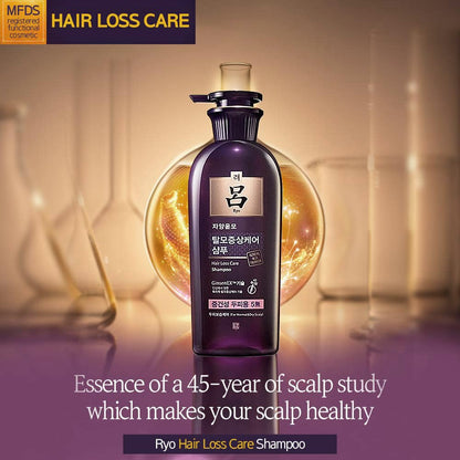 Ryo anti hair loss care shampoo for itchy and smelly scalp relief