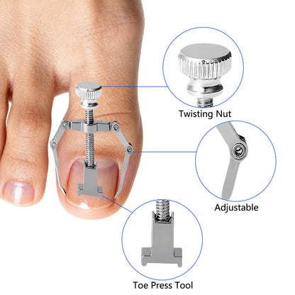 Detailed view of the physical alignment tensioner and transparent c shape correction pads