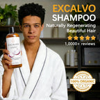 Excalvo hair growth shampoo back label details