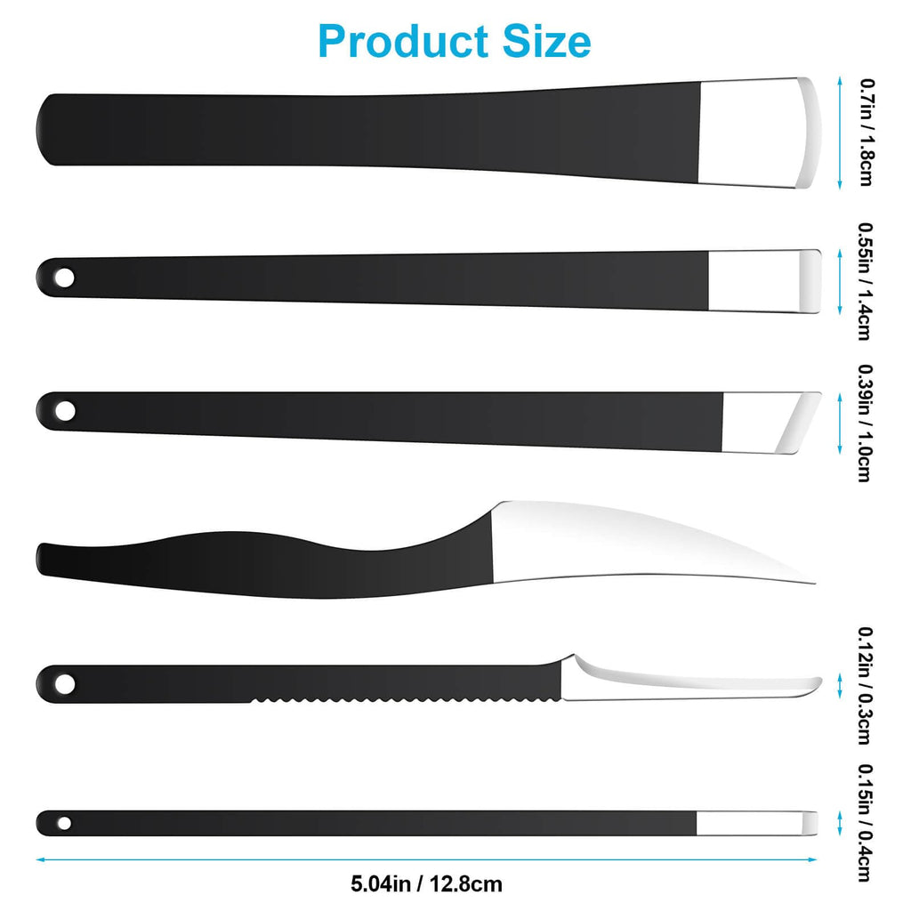 Stainless steel foot care tools collection with specialized blades for home pedicure use