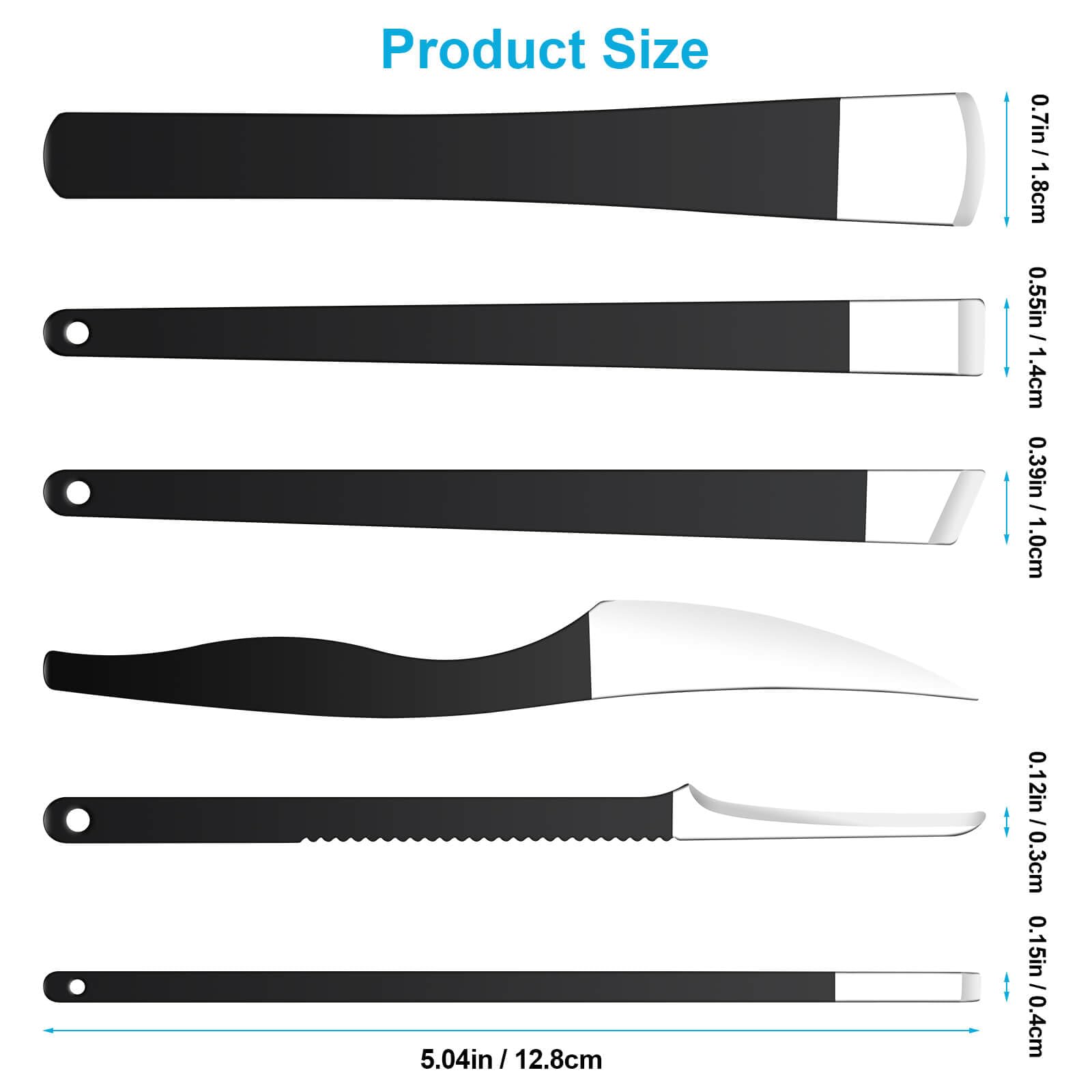 Stainless steel foot care tools collection with specialized blades for home pedicure use