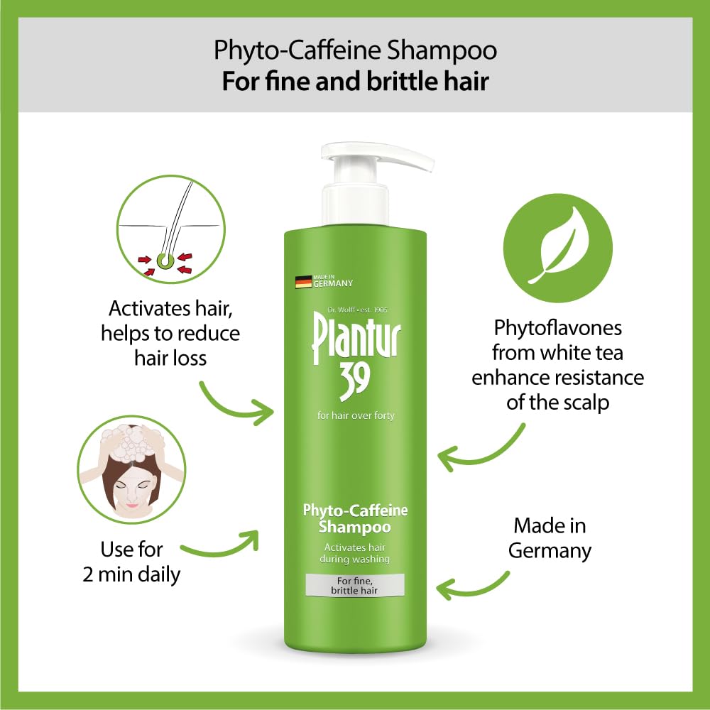 Close up of the 16.9 Ounce bottle cap of Plantur 39 Phyto Caffeine Formula for women