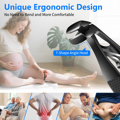 Ergonomic heavy duty nail nipper for ingrown toenails