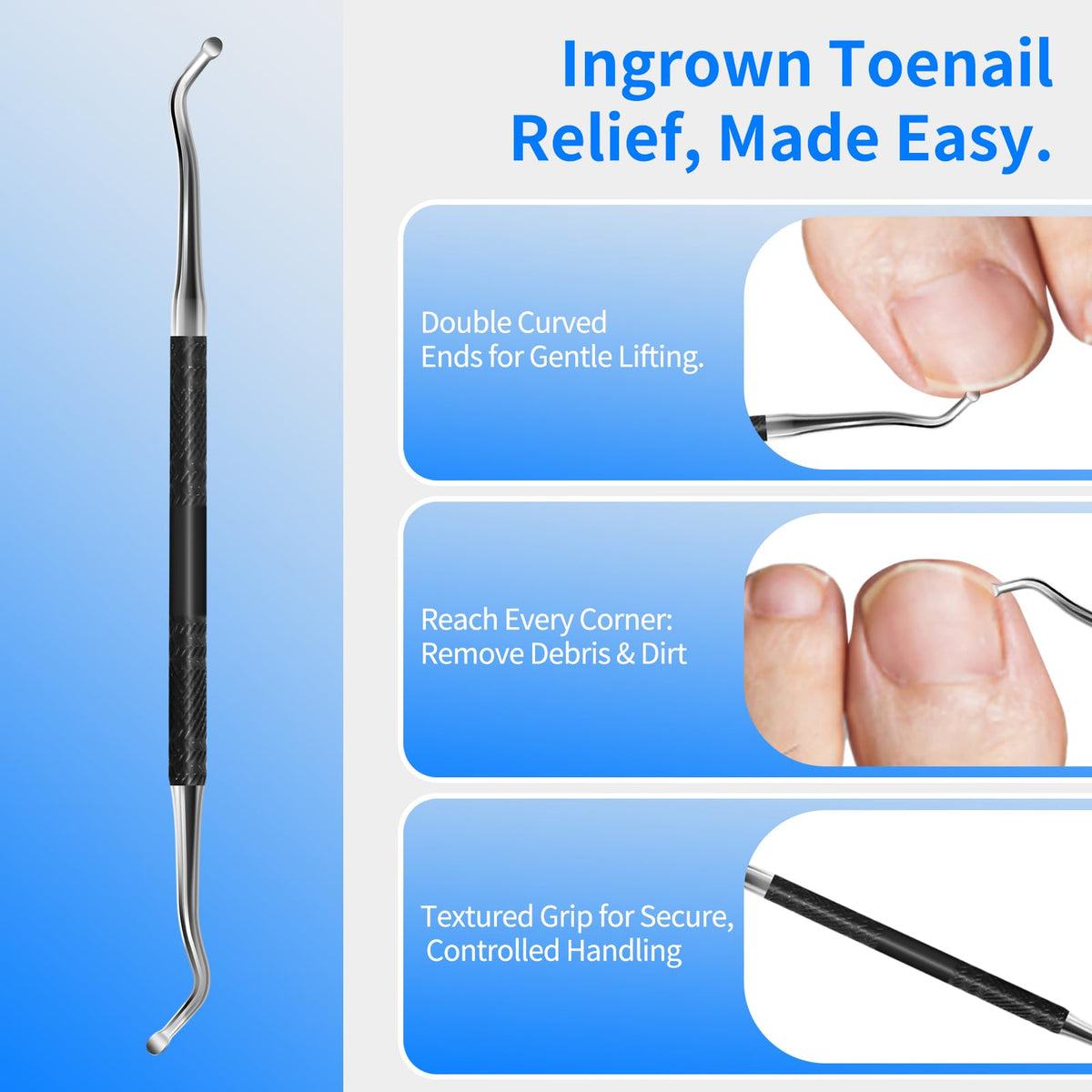Professional nail lifter and file tool set