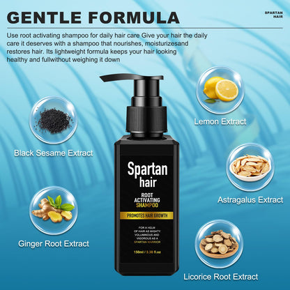 Spartan Hair USA imported thickening shampoo for thinning and gray hair