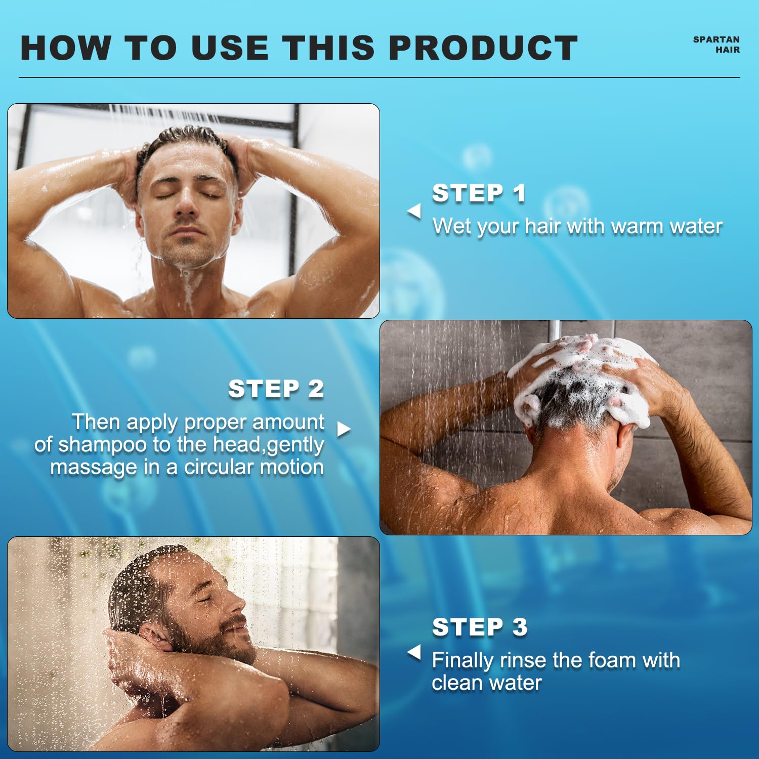 Spartan Hair ginger and black sesame enriched anti hair loss shampoo