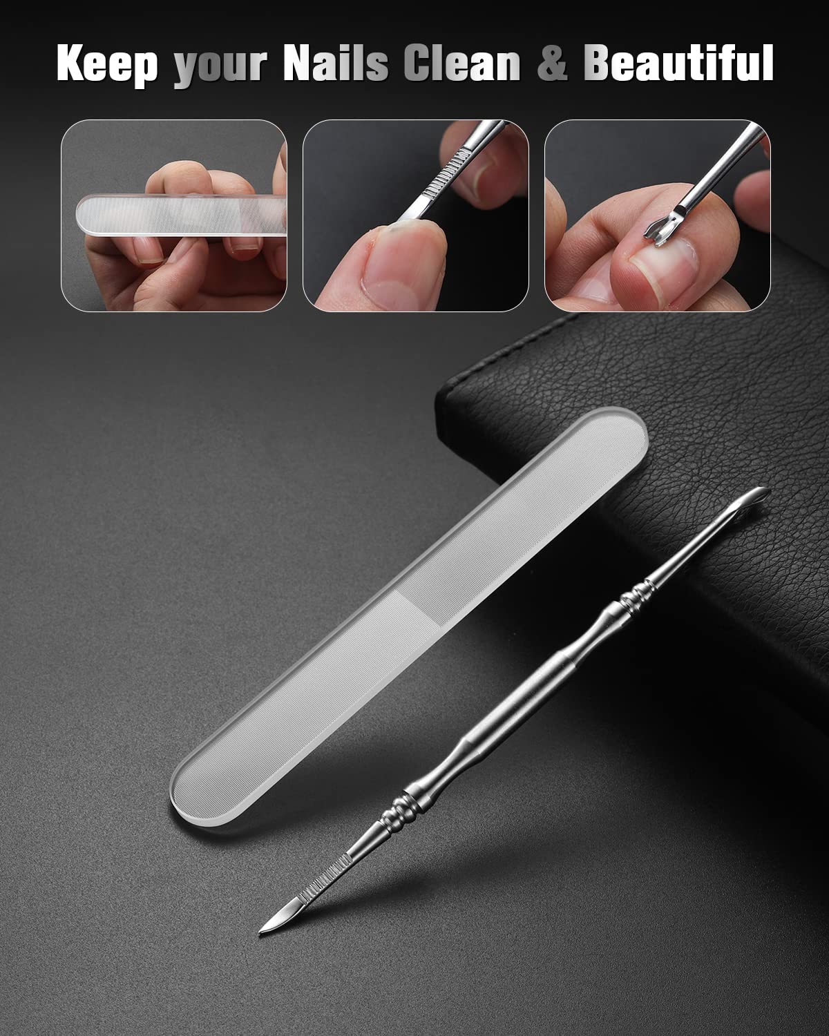 Feryes nano technology glass nail file detail