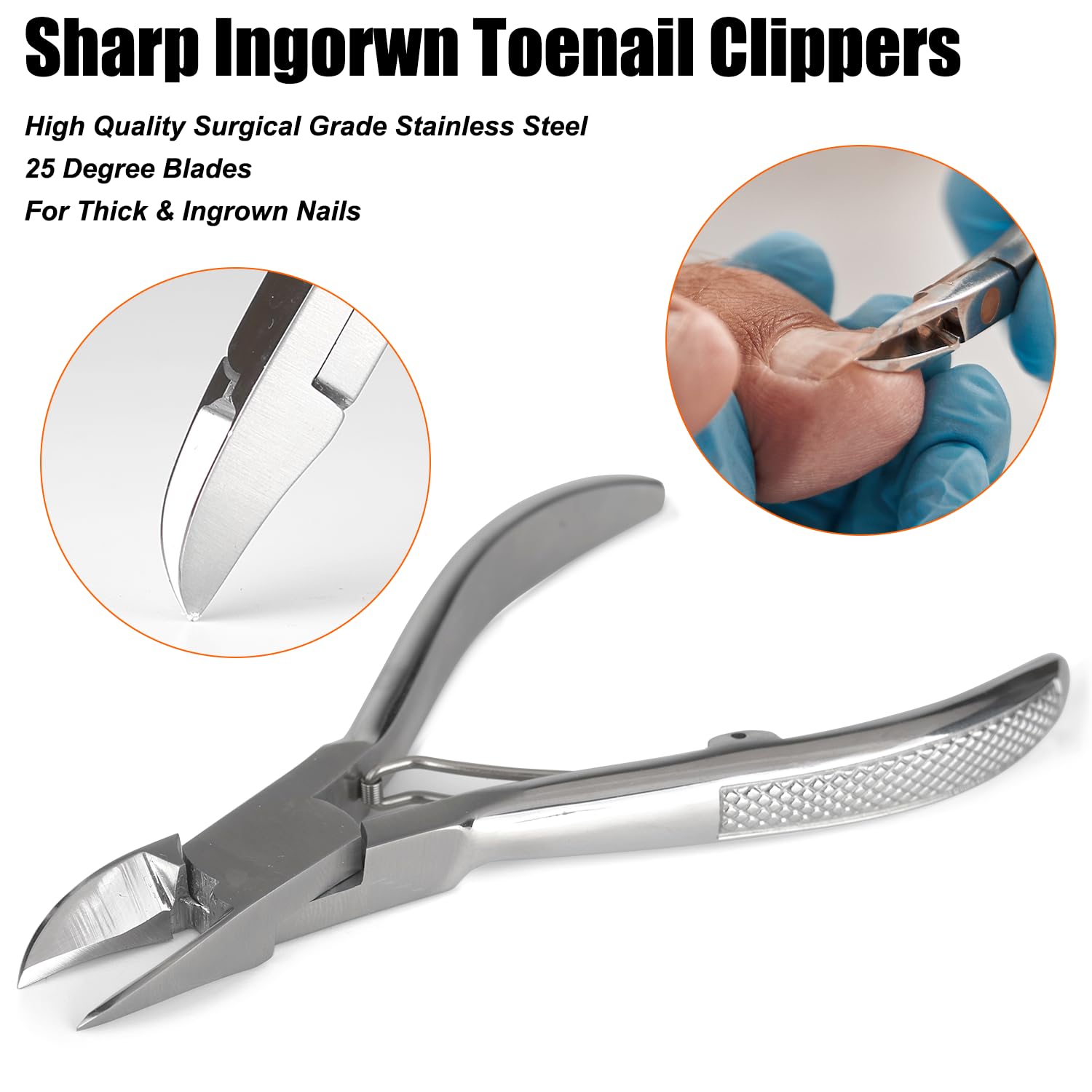 Ergonomic handle design of Feryes heavy duty nail cutter