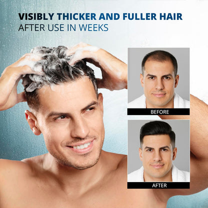 Psalmonica hair loss shampoo showing natural herbal ingredients list