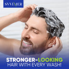 Svvimer hair thickening shampoo lifestyle product presentation