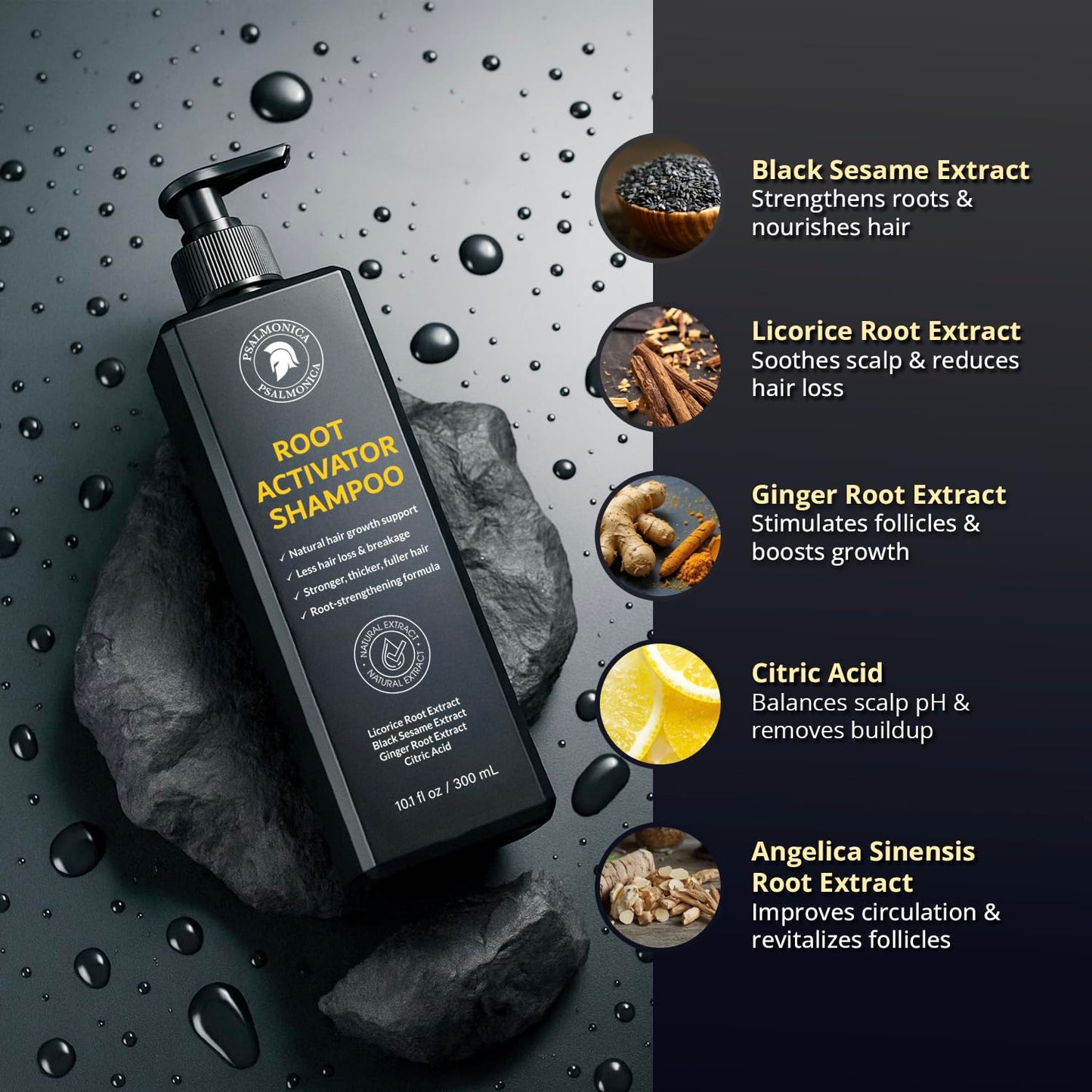 Imported anti hair fall shampoo packaging details and directions