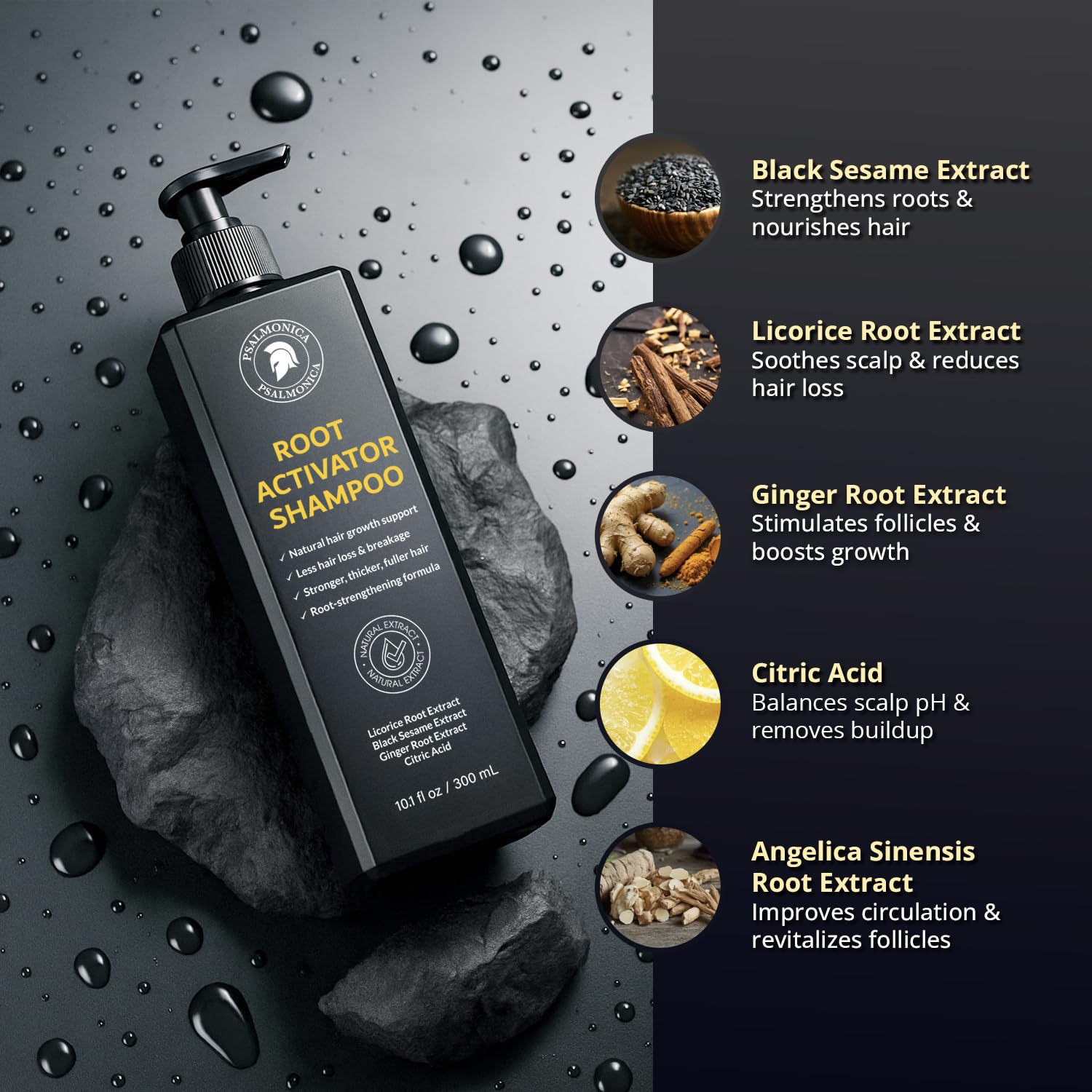 Imported anti hair fall shampoo packaging details and directions