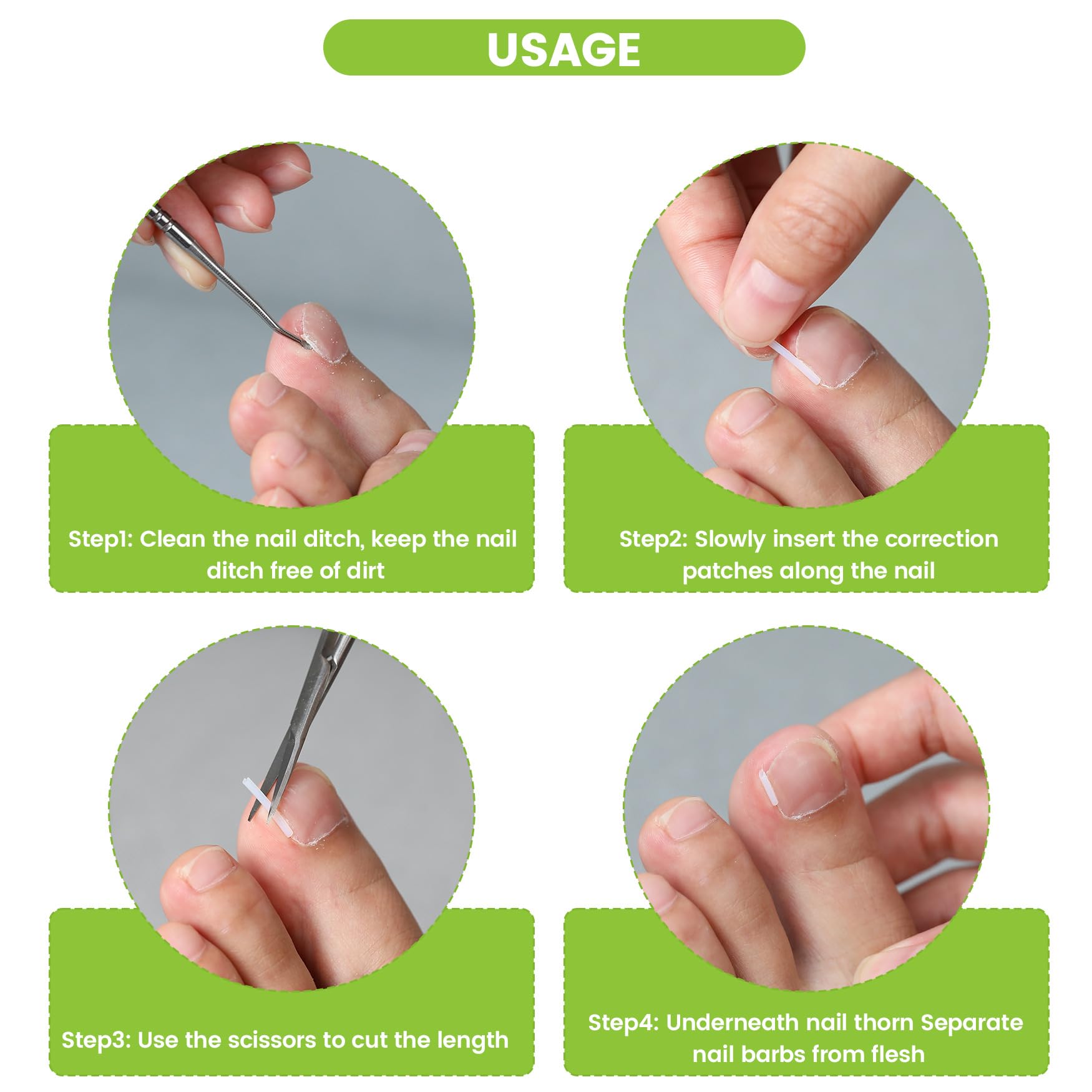 Professional metal nail lifter tool included in Bezox kit.