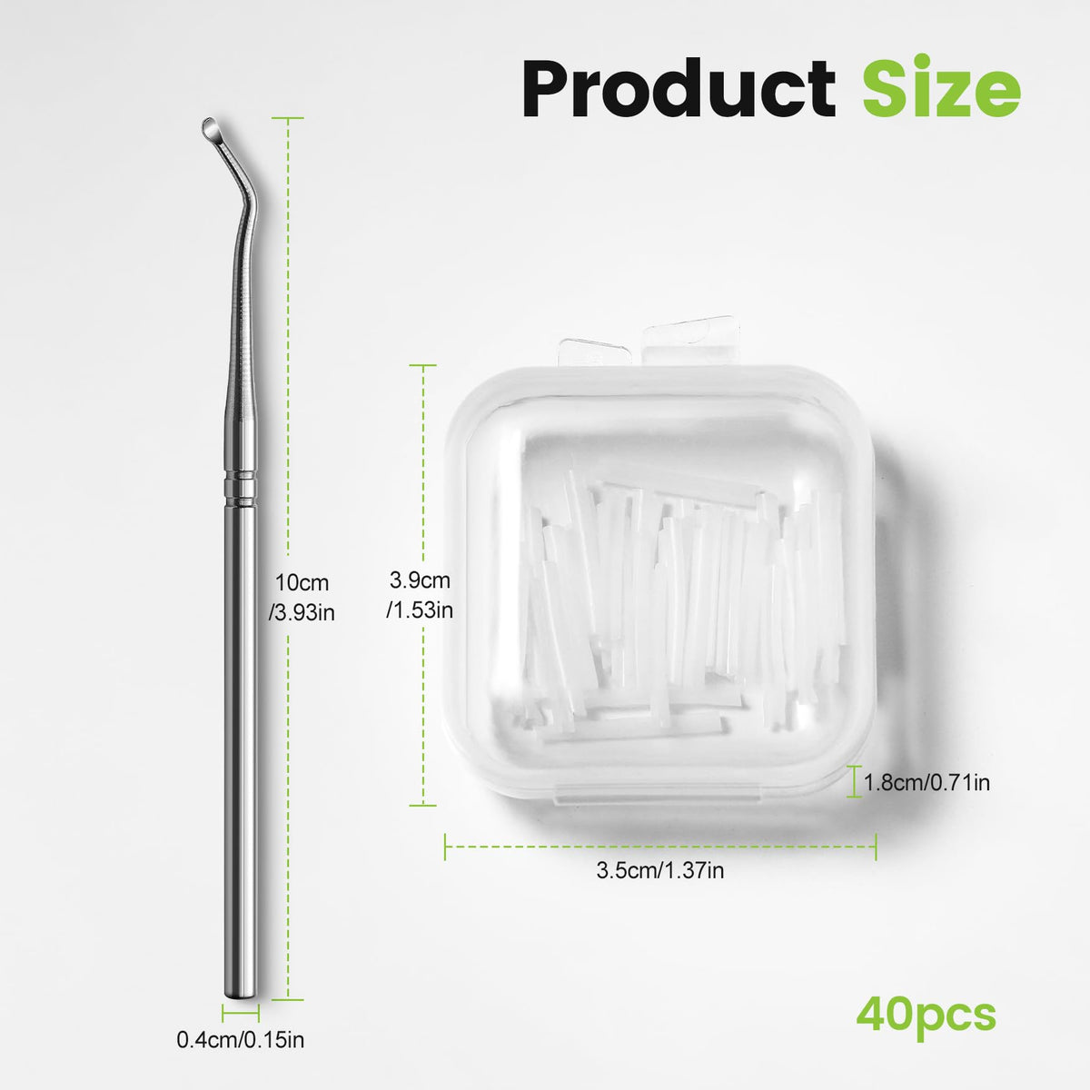 Complete Bezox Ingrown Toenail Corrector Set contents layout.