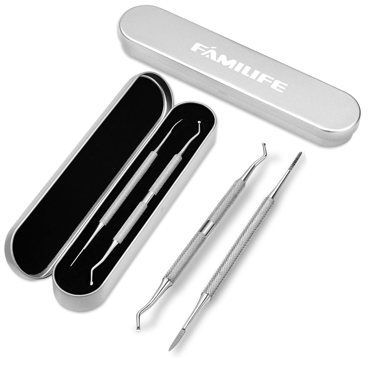 Compact storage case for Familife pedicure tool set