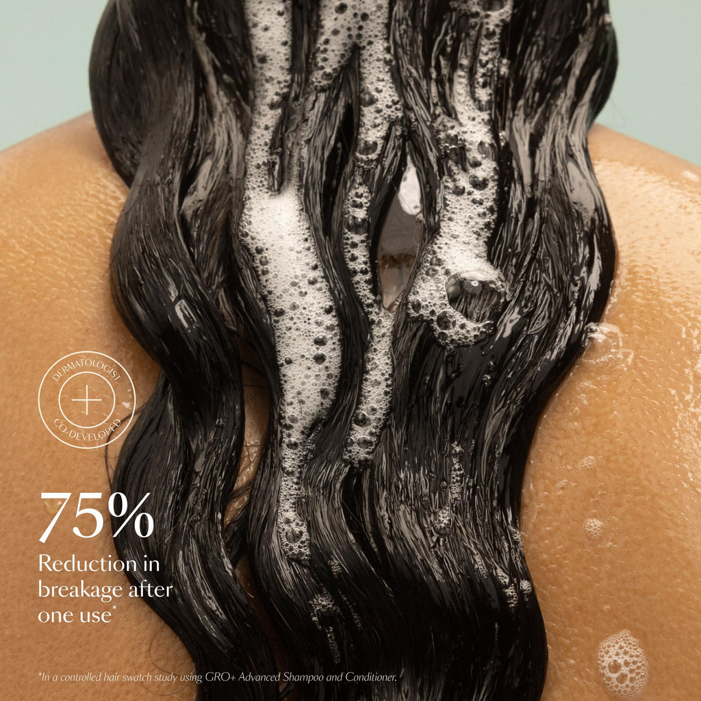 Vegamour GRO+ Advanced Balancing Shampoo tube back label details