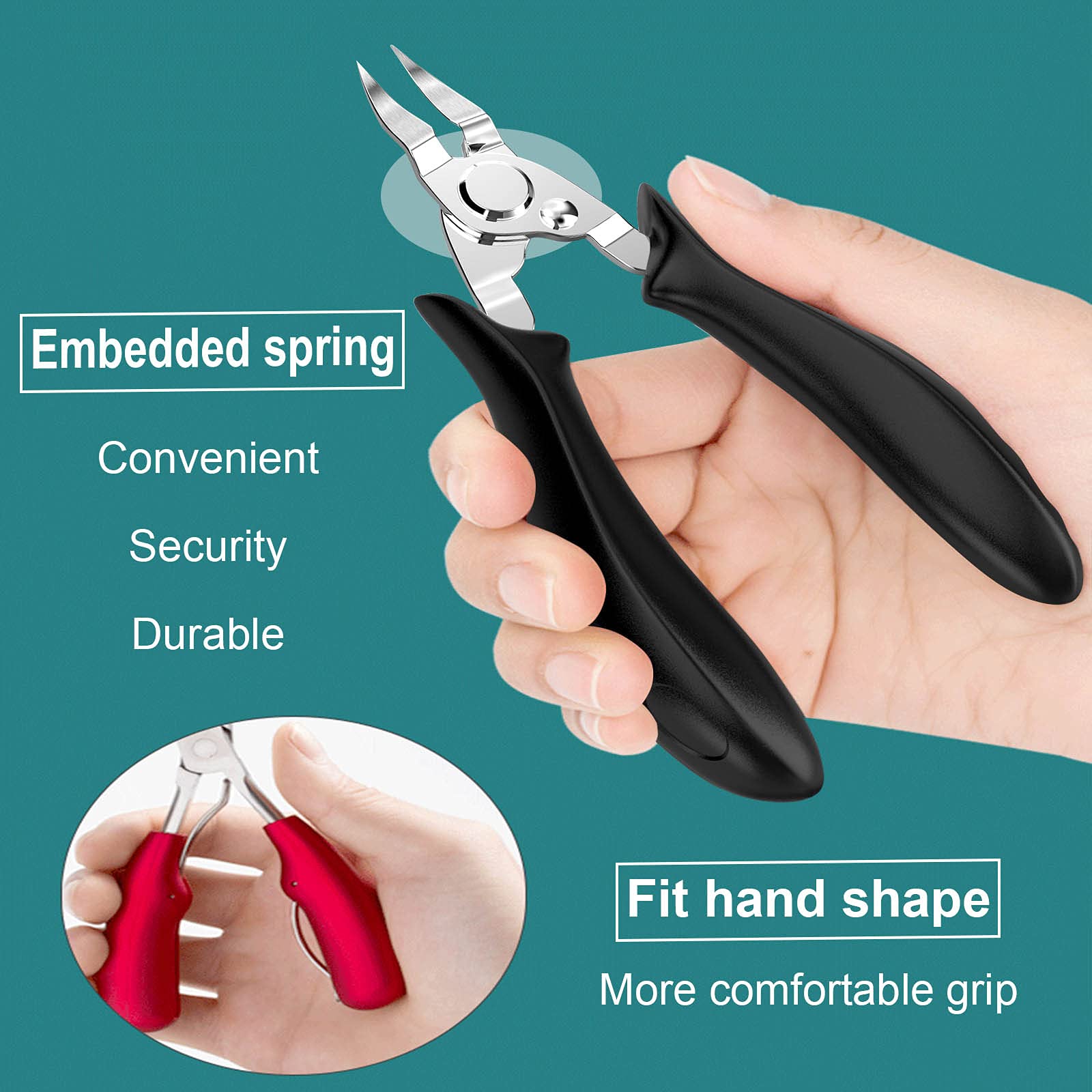 Xiorry nail clippers with protective blade cover