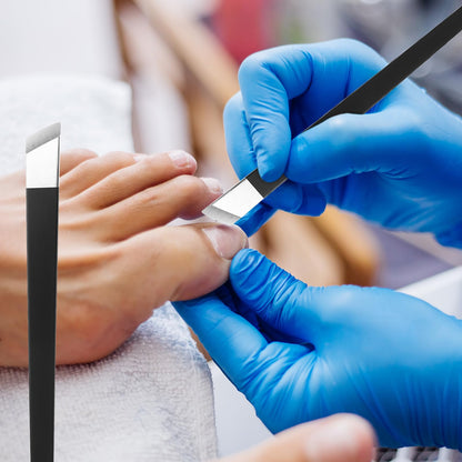 Close up of callus shaver and scraping tools for dead skin