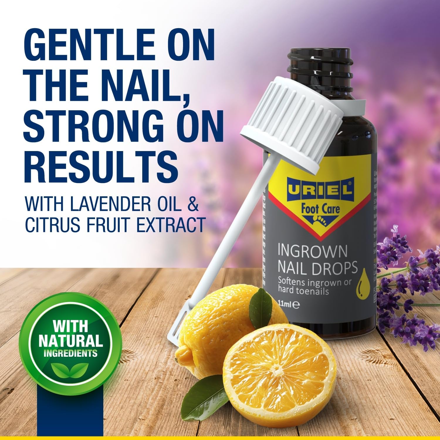 Back of Uriel Ingrown Toenail Treatment box showing directions