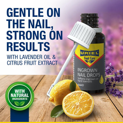 Back of Uriel Ingrown Toenail Treatment box showing directions