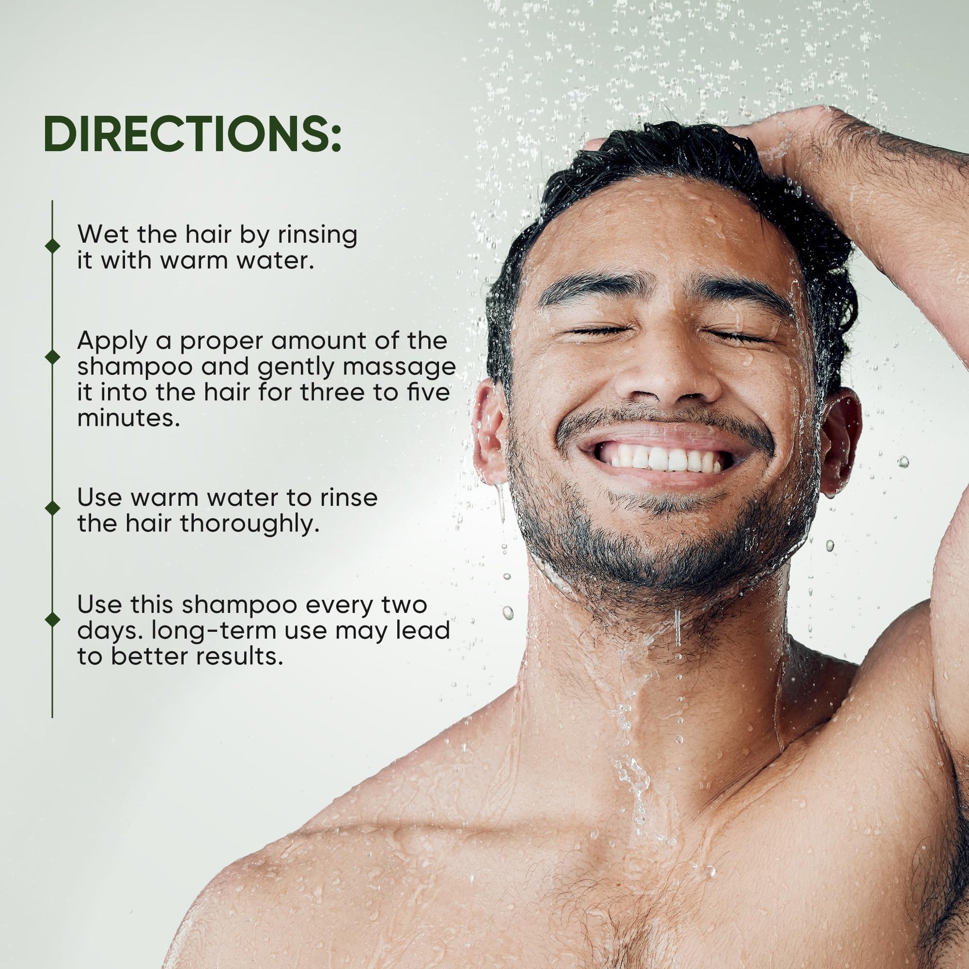 Svvimer premium green bottle hair strengthening and volumizing shampoo formula