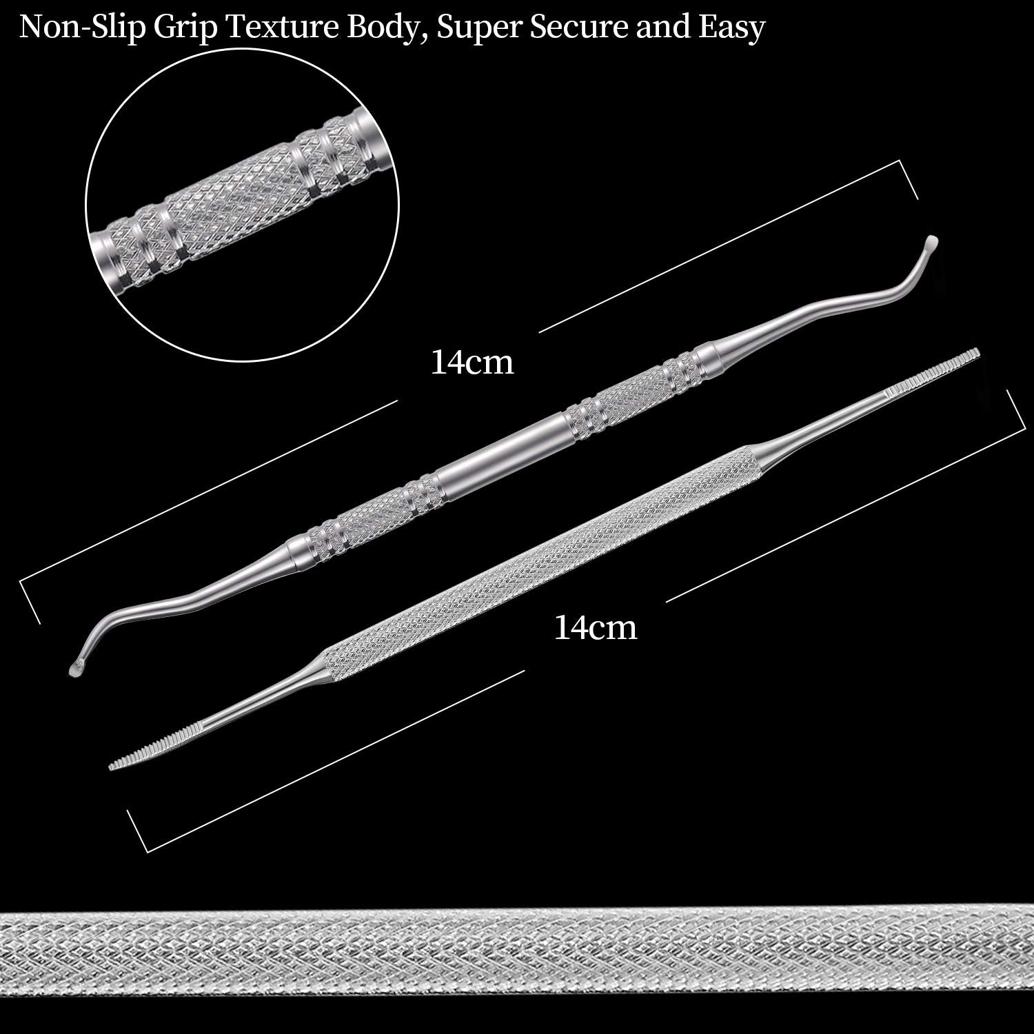 Close up of YINYIN stainless steel ingrown toenail lifter tool