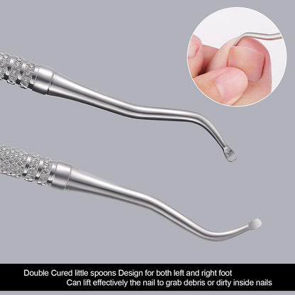 YINYIN pedicure tool set inside protective travel storage case