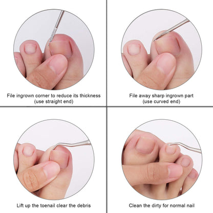 YINYIN stainless steel nail cleaner tool for debris removal
