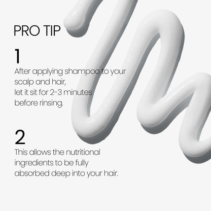 Labo-H anti-loss shampoo bottle next to fresh rosemary leaves illustrating natural ingredients