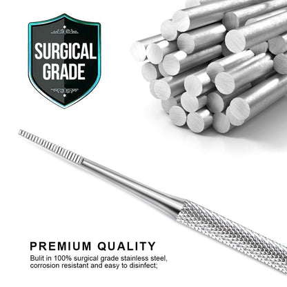 Dual sided nail file tool for ingrown toenail treatment
