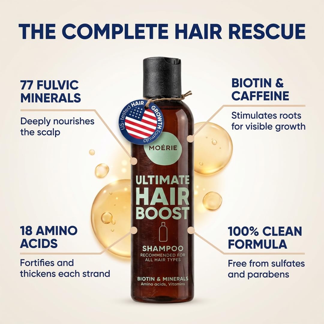 Premium USA imported Moerie hair growth shampoo for men and women