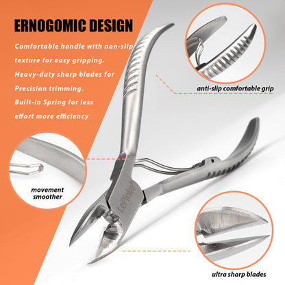 Side profile of Moosec professional ingrown nail clipper