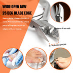 Durable stainless steel pedicure tool for seniors